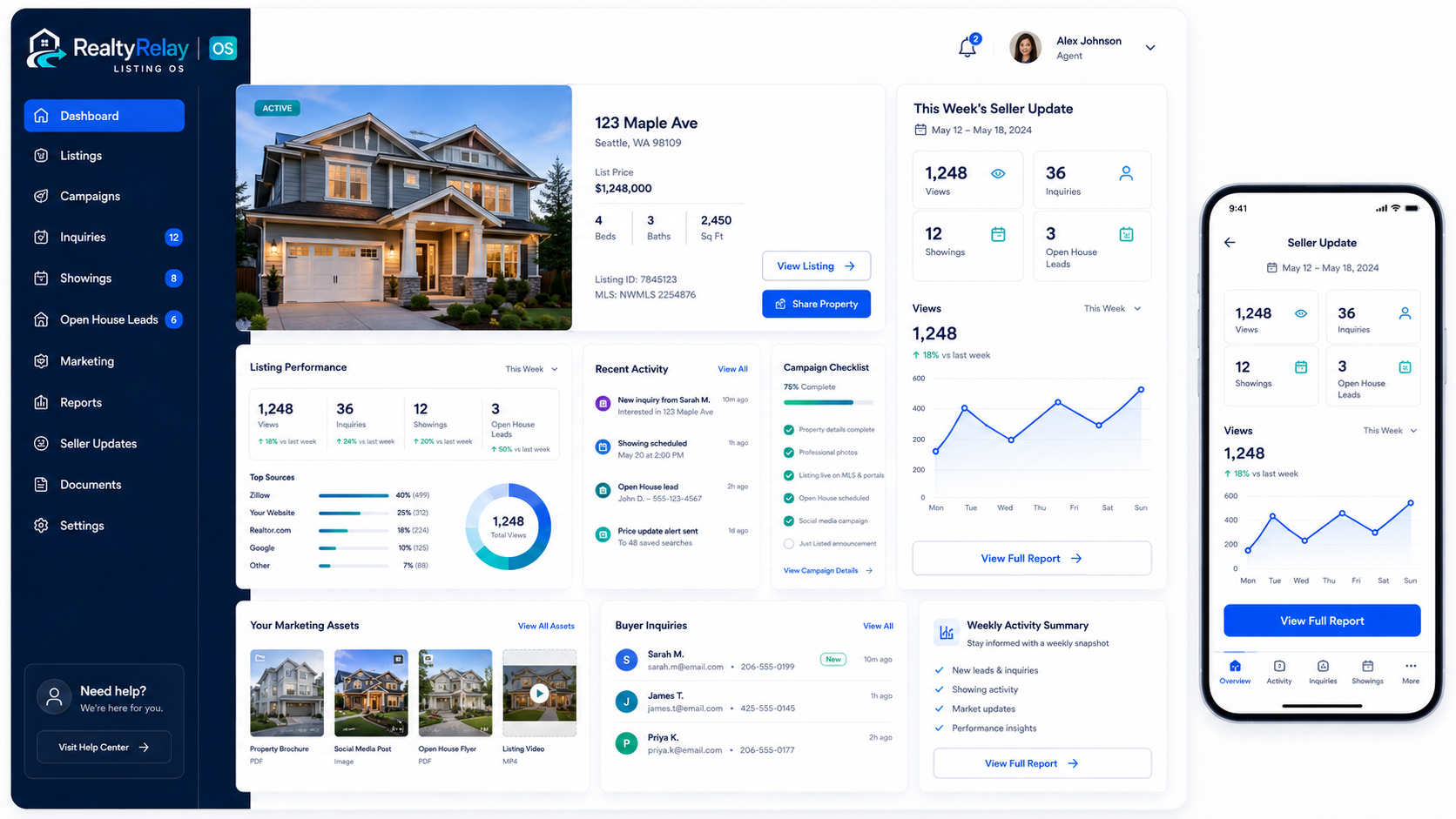 Listing OS illustrative product experience