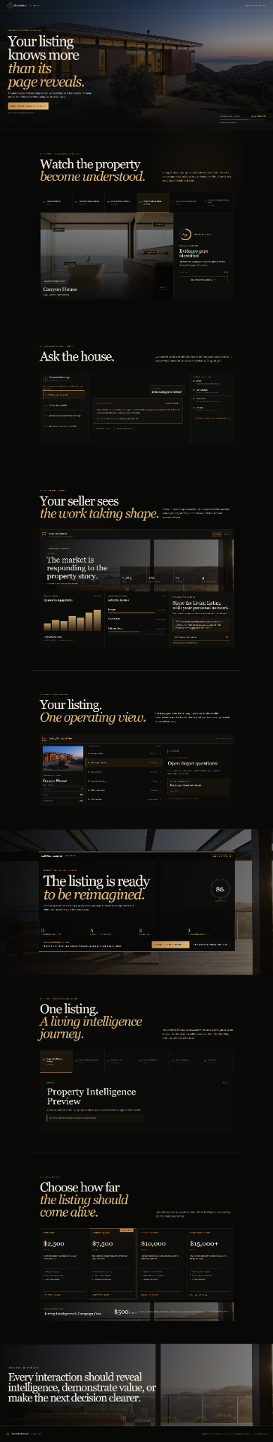 Living Listings illustrative product experience